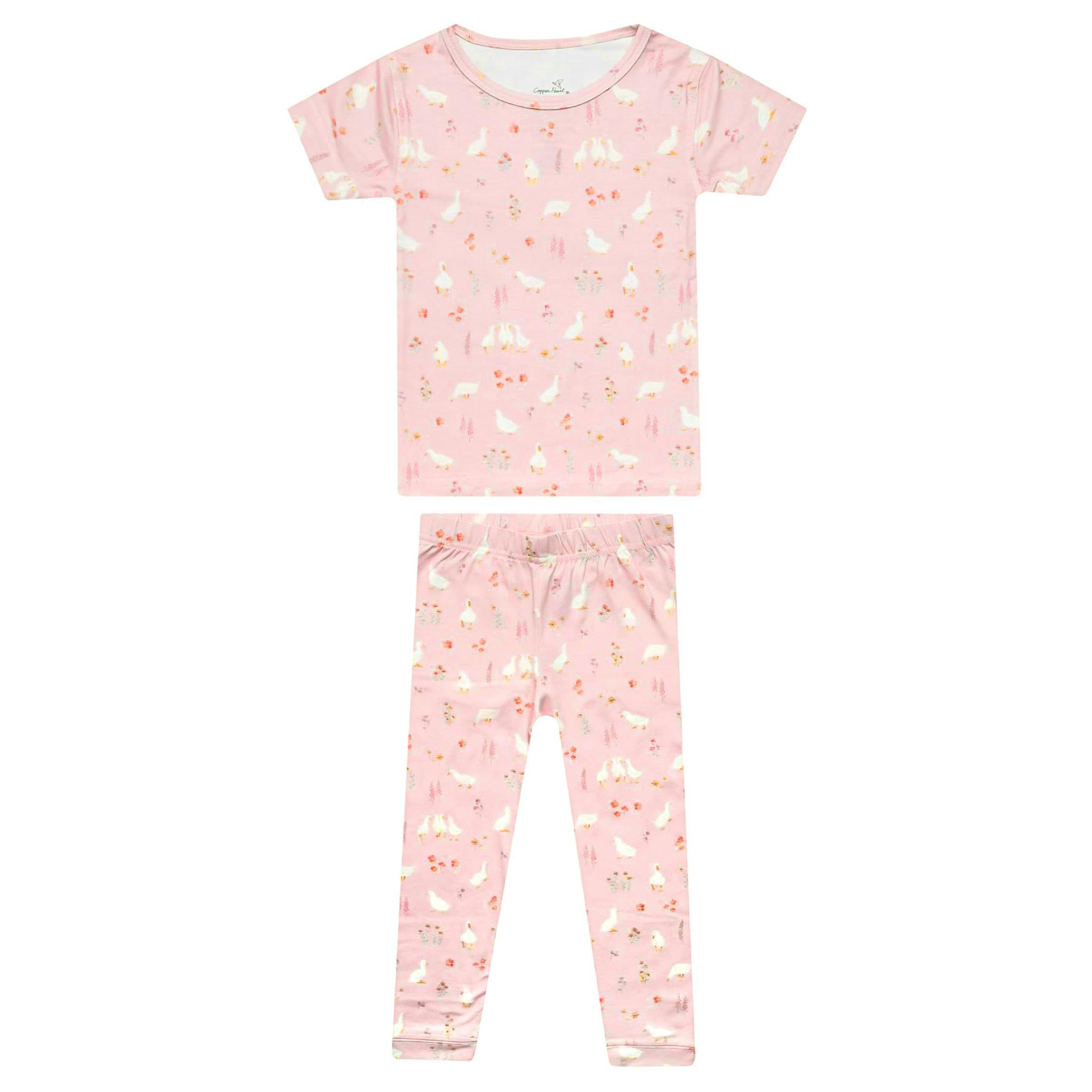 2pc Short Sleeve Pajamas with Pants - Gigi