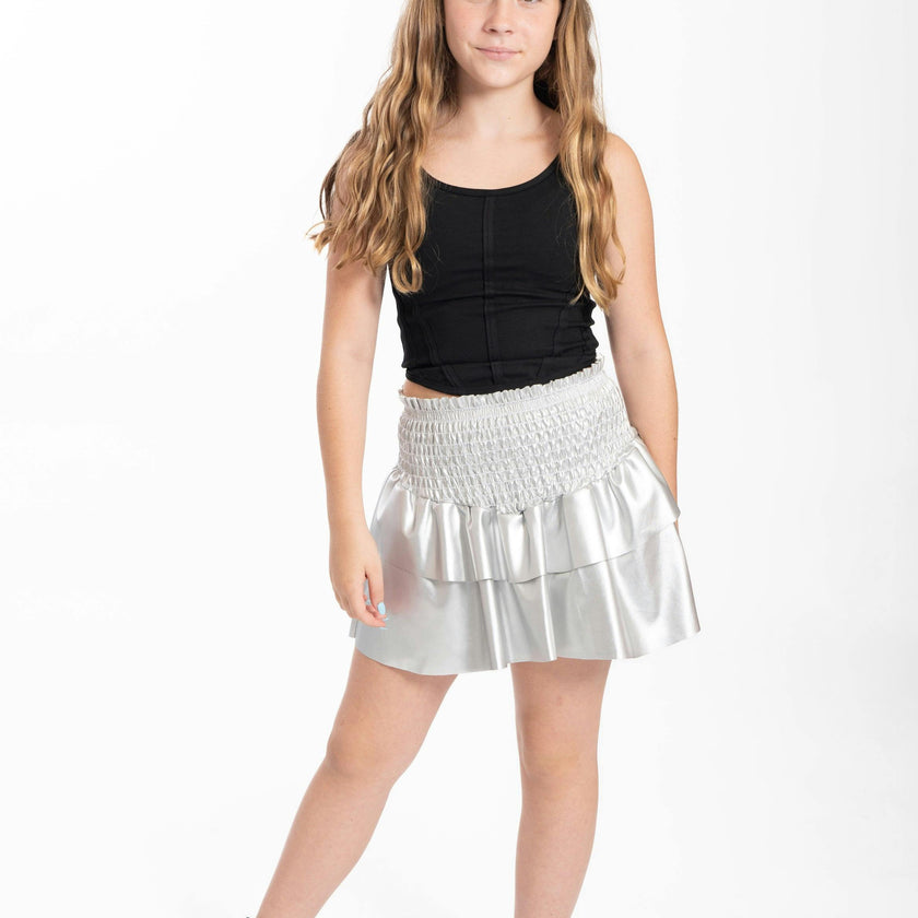 Kids Leather Julia Skirt