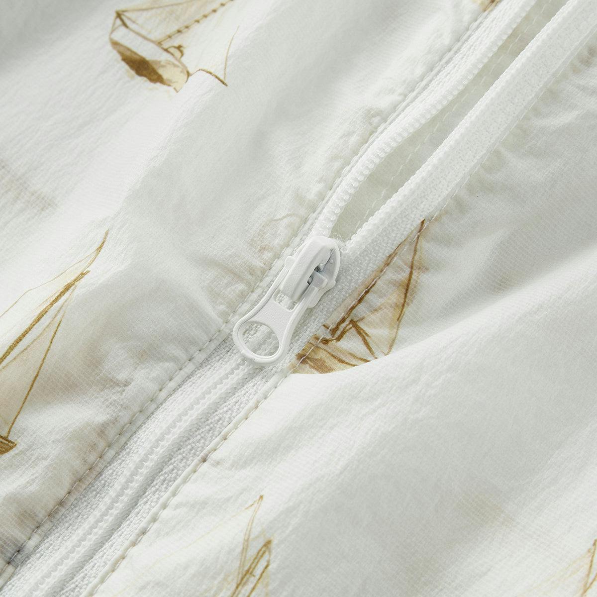 Sailboat Melody Hooded Sun Shield Windbreaker Jacket