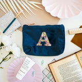 Liberty of London Personalised Cosmetic Bag, Navy