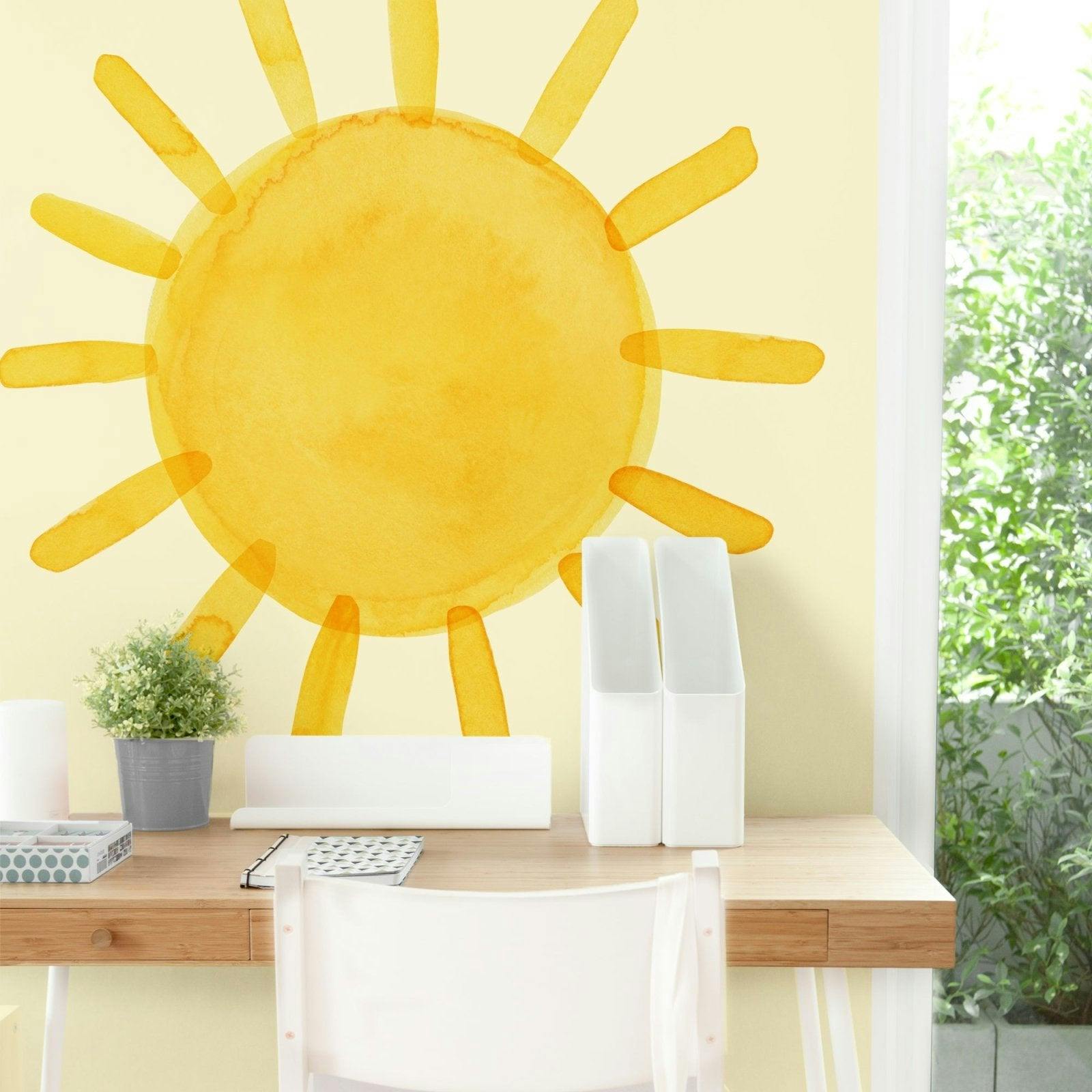 Watercolor Sun • Extra Large • Peel-and-Stick Wall Decals