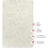 Organic Muslin Cotton Mini Crib Sheet