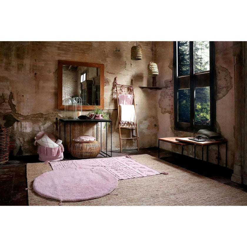 Tribu Washable Rug, Pink