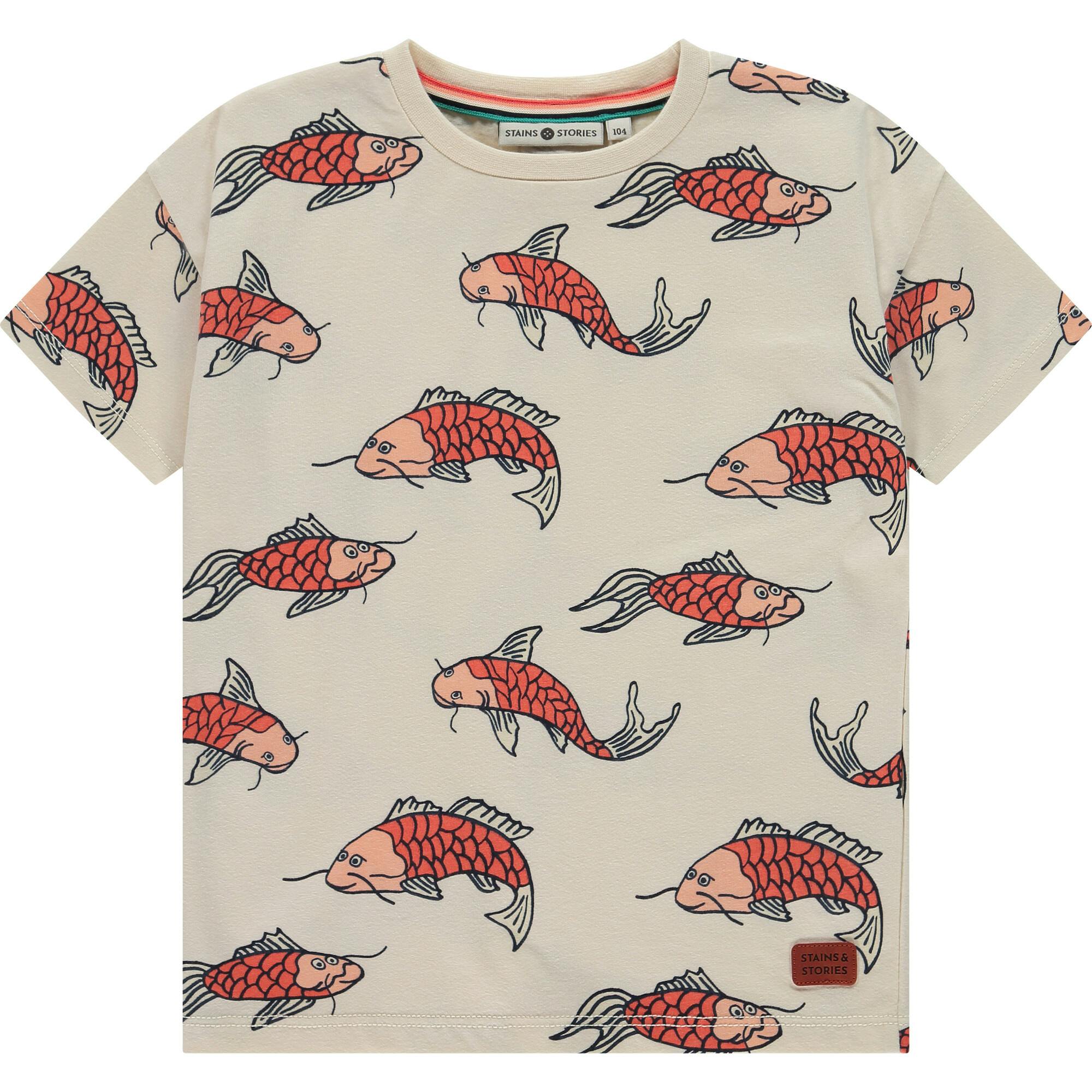 All Over Koi Printed Short Sleeve T-shirt