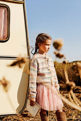 Mesh Skirt Pale Dusty Pink
