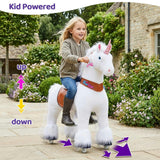 Model U® Unicorn Ride-On Toy Age 7+ – White
