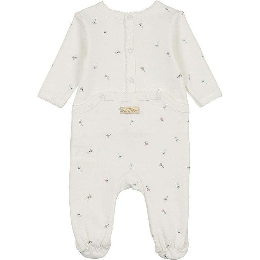 Plush Print Footie & Hat Set