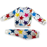 Rainbow Stars Sweatshirt And Pant Jogger Set