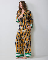 Leopard Stripes - Eco Satin Soho Set - Butterscotch