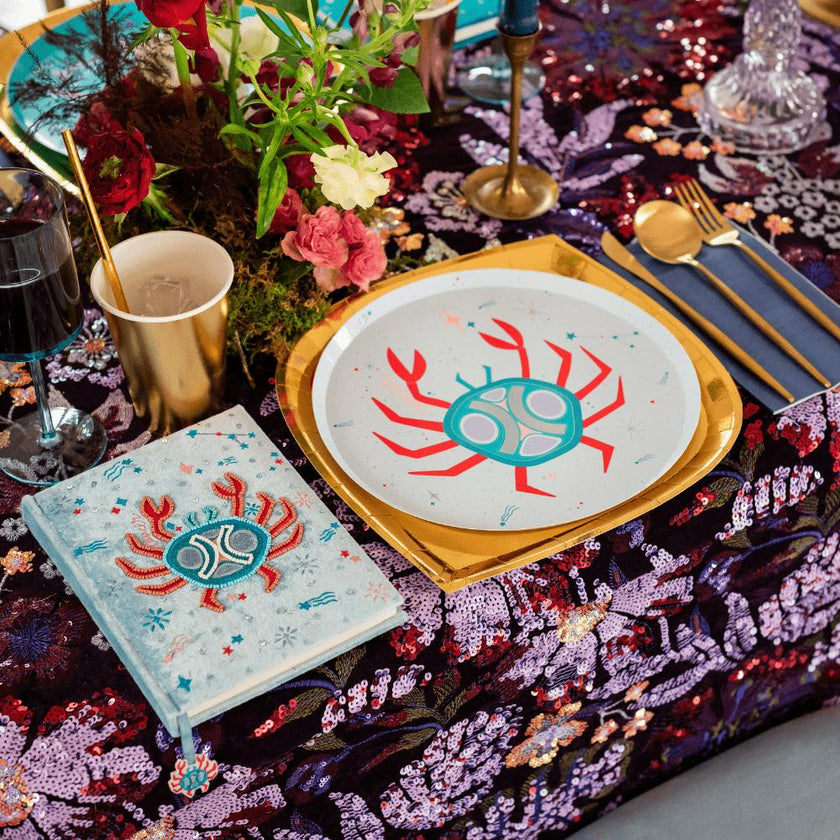 Zodiac Cancer Dinner Plates