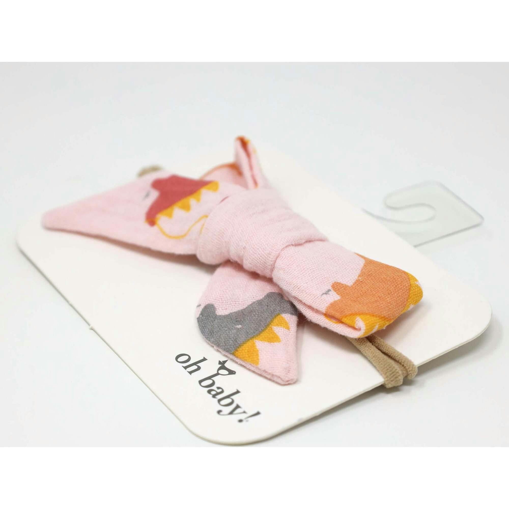 Stegosaurus Party Schoolgirl Bow Nylon Headband