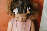 Ghost Off White & Broom Pearlized Hair Clips