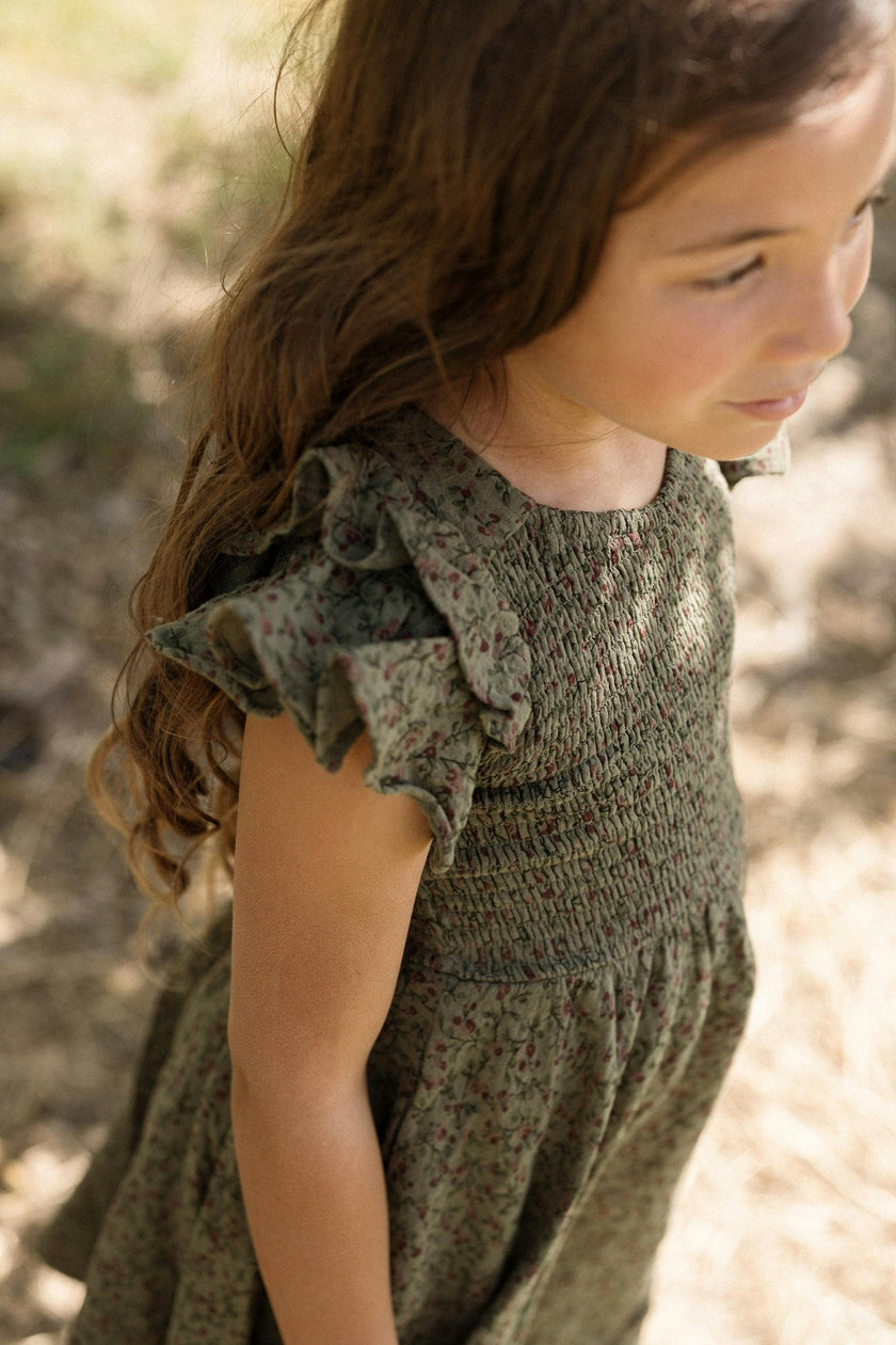 Mini Hattie Dress in Woodland Floral