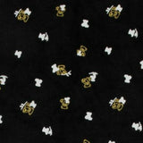 Velour Heart Printed Footie