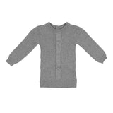 Braided Rope Knit Long Puff Sleeve Sweater