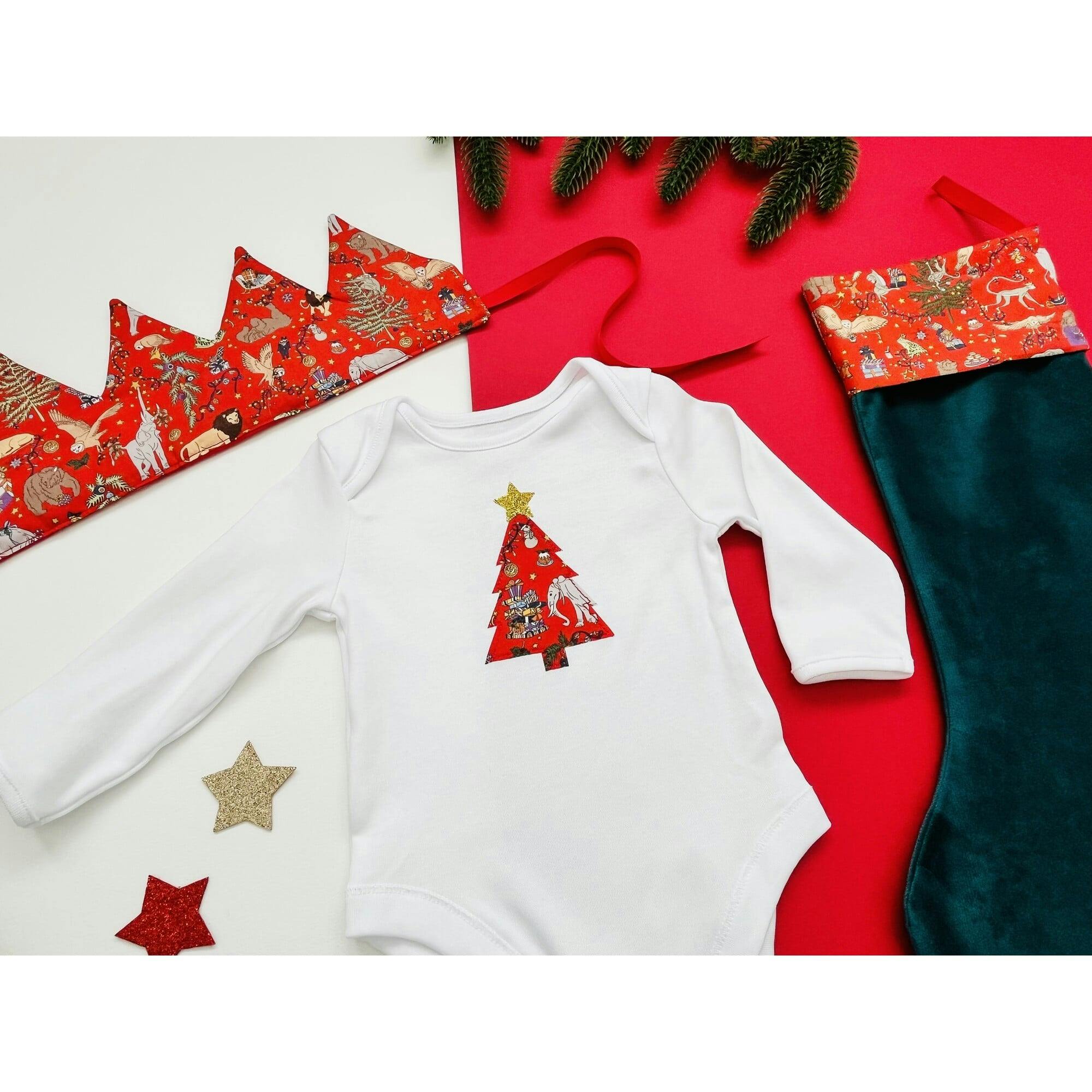 My Little Shop UK X Maisonette Exclusive Liberty Of London Baby'S First Christmas Gift Set, Red