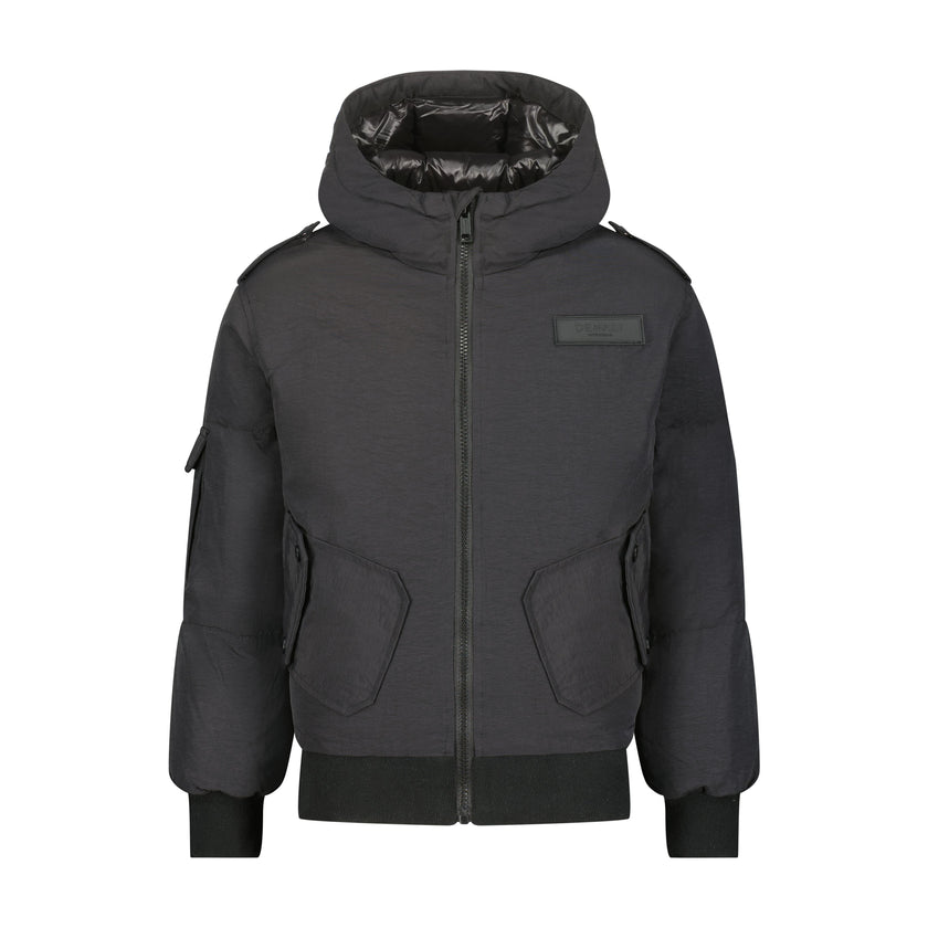 Boys Bomber with pocket details - Black