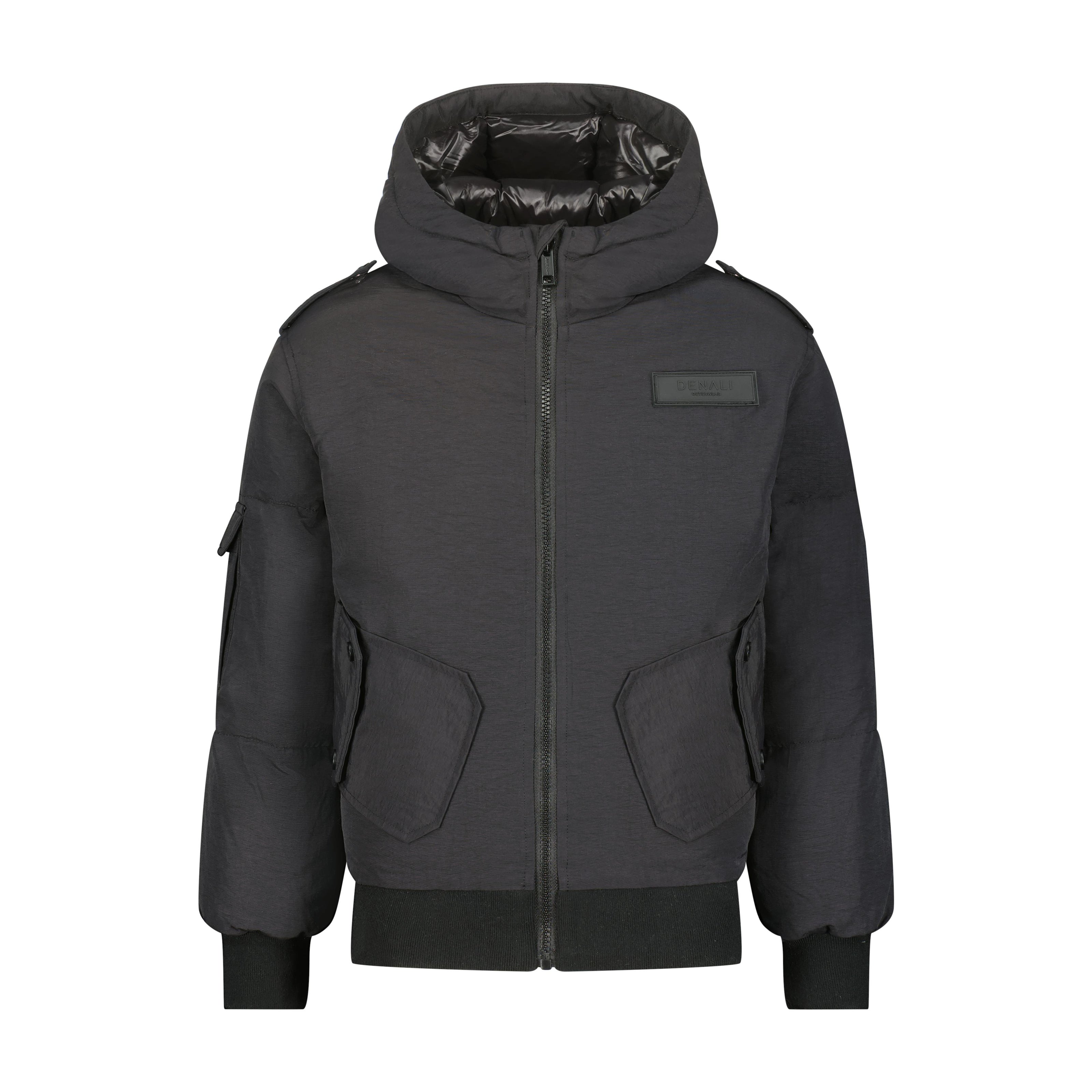 Boys Bomber with pocket details - Black