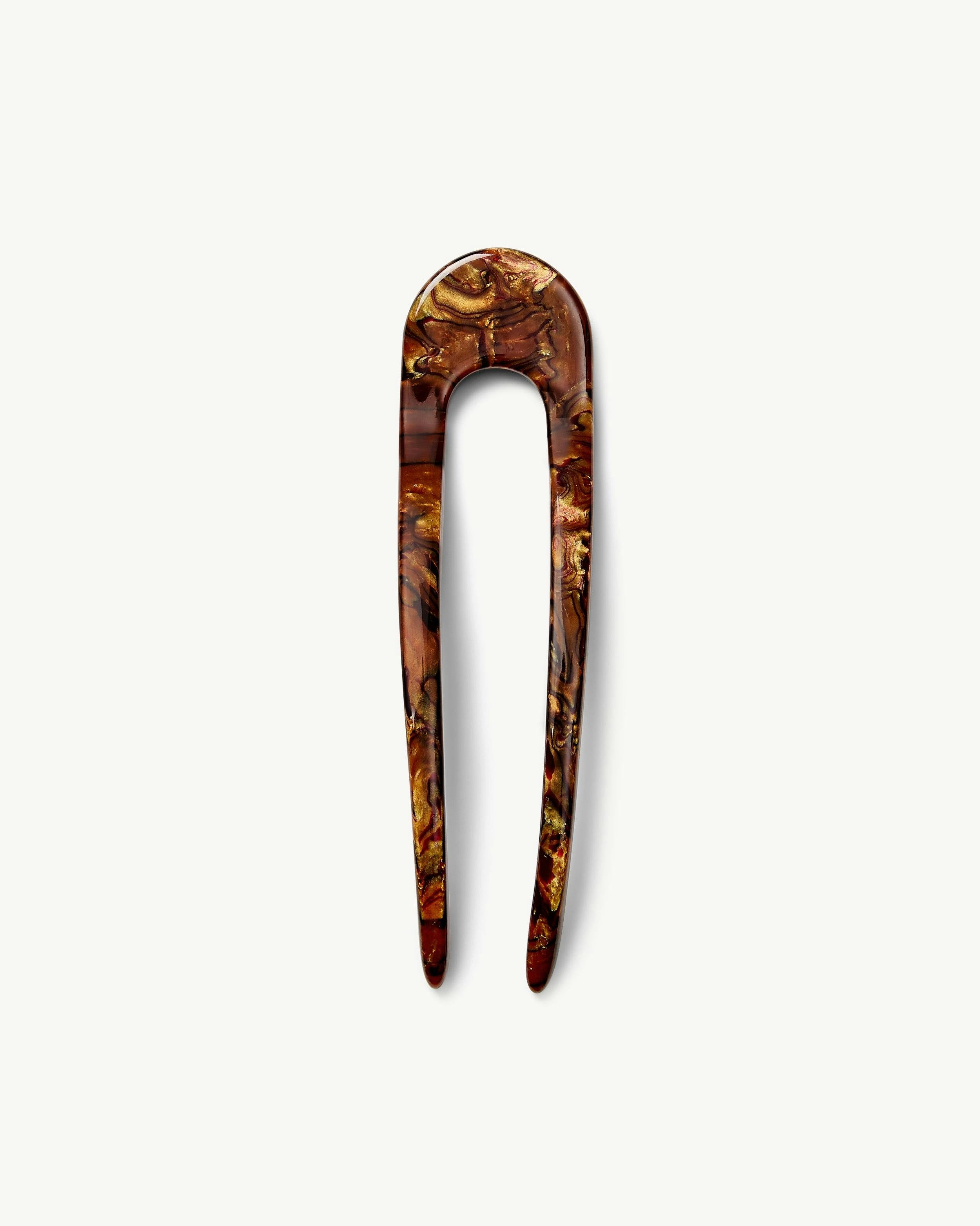 French Hair Pin in Bronze