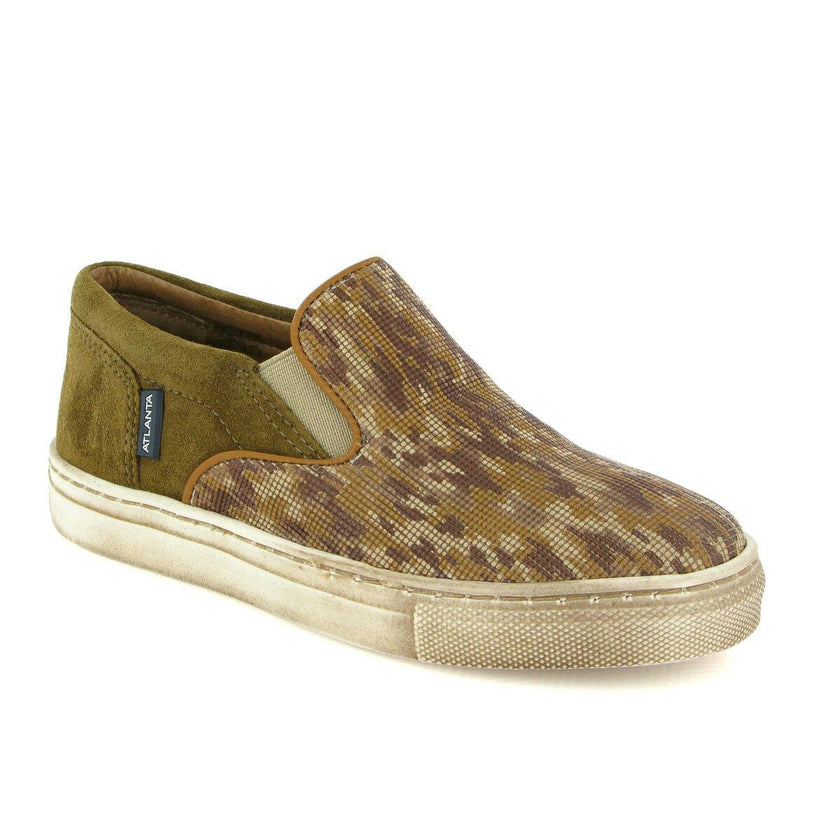 Leather Slip On Sneakers, Camel
