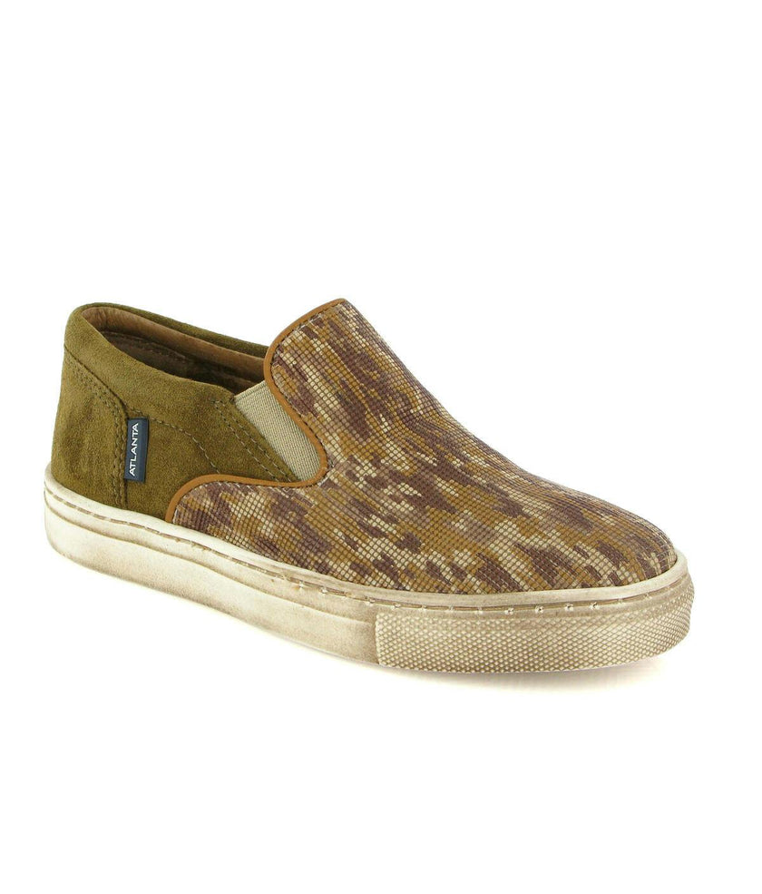 Leather Slip On Sneakers, Camel