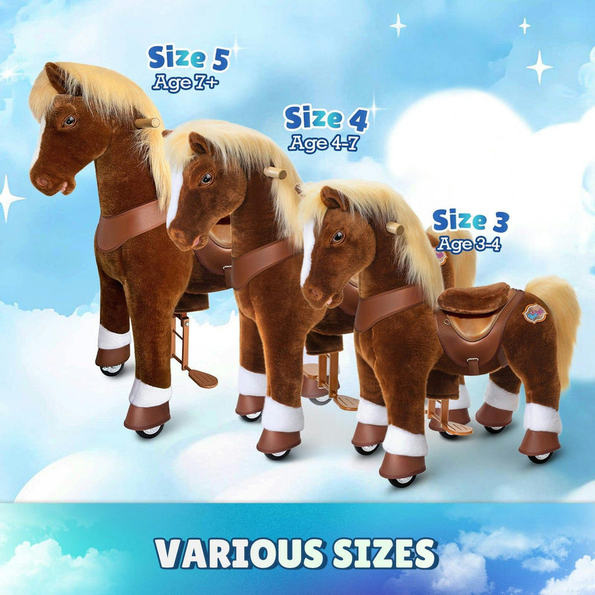 Model Y® Horse Ride-On Toy Age 4–7 – Brown