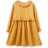 Ruffle Collar Long Sleeve Dress