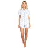 Women's Palm Tree Shirt & Boxer Short Set
