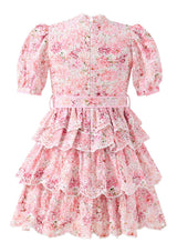 Julietta Cotton Embroidered Mini Dress
