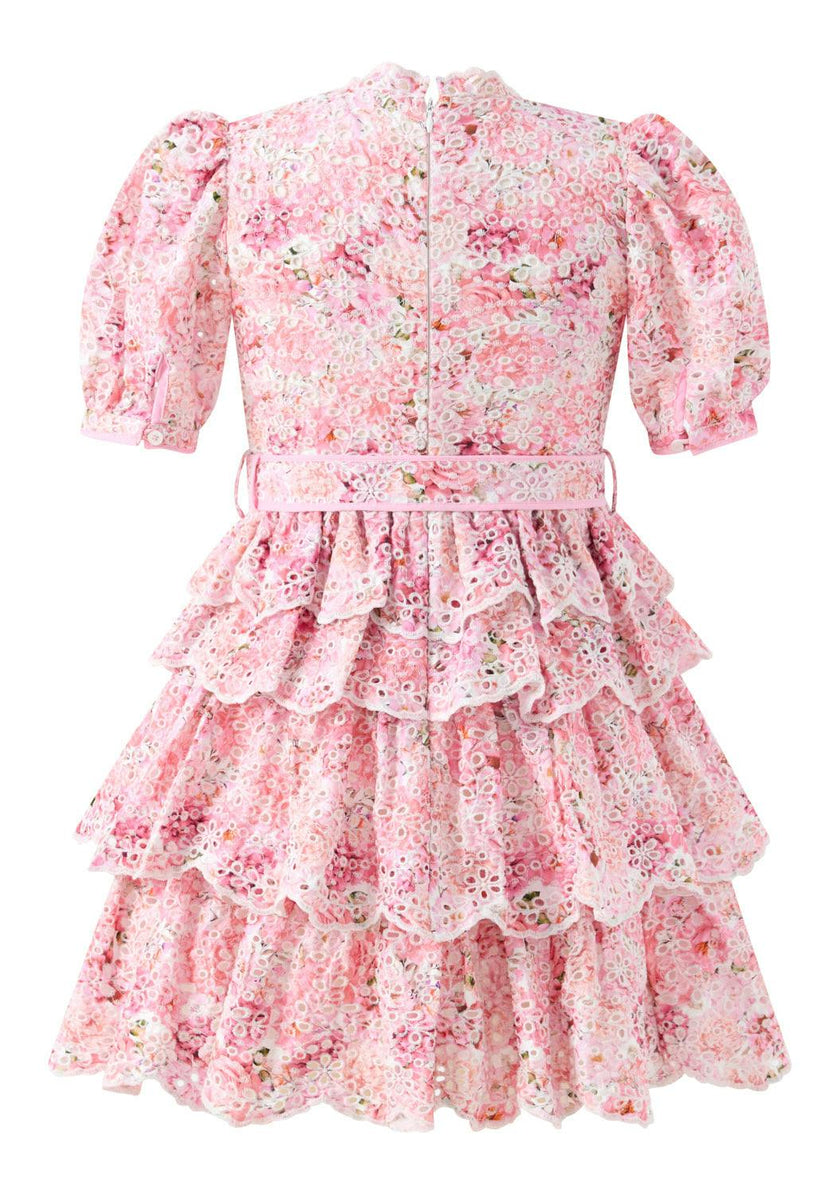 Julietta Cotton Embroidered Mini Dress