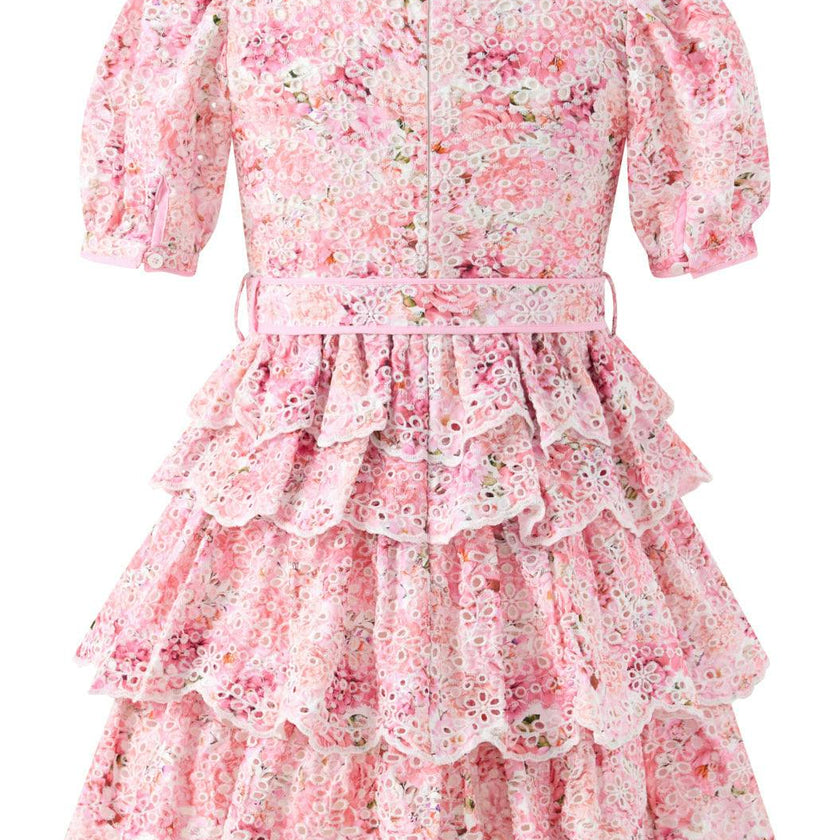 Julietta Cotton Embroidered Mini Dress