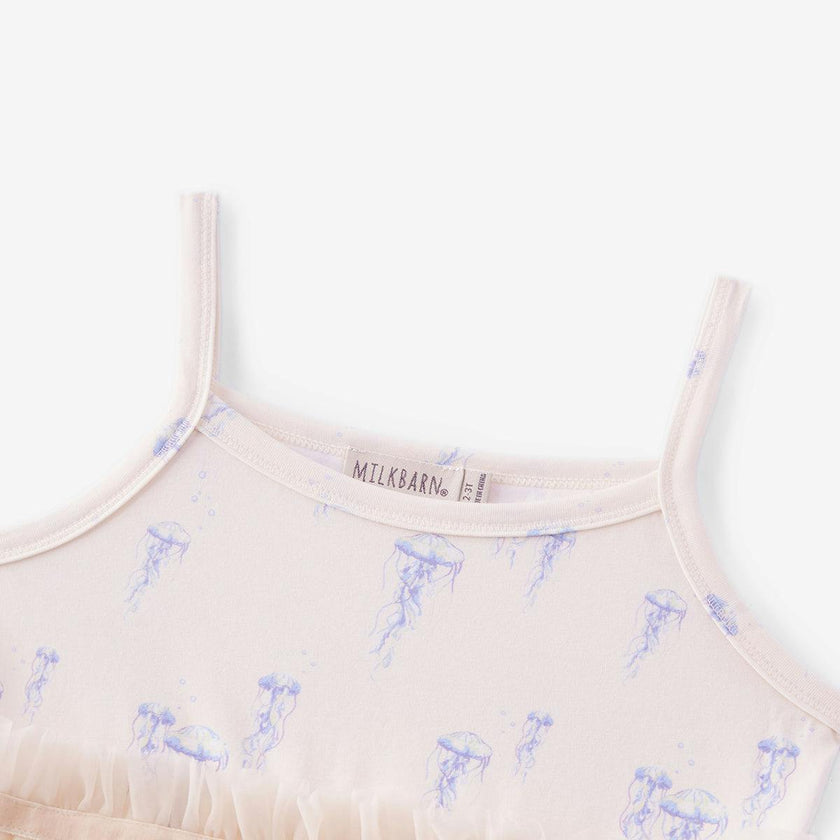Sunset Jellyfish Cotton Stretch Ballet Dress