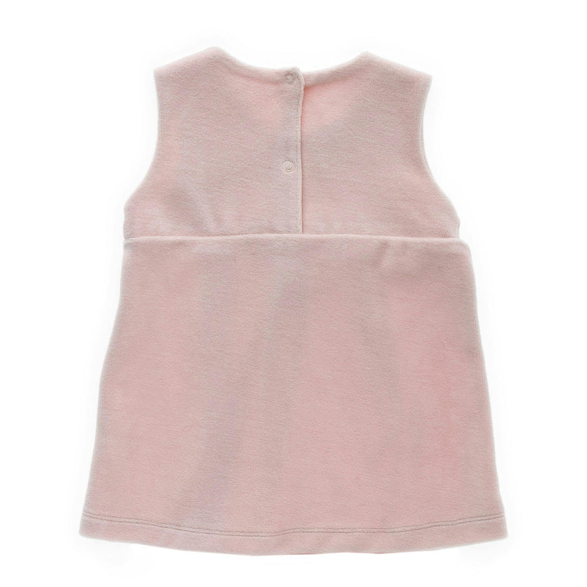 Pink Fairy Velvet Pinafore Dress