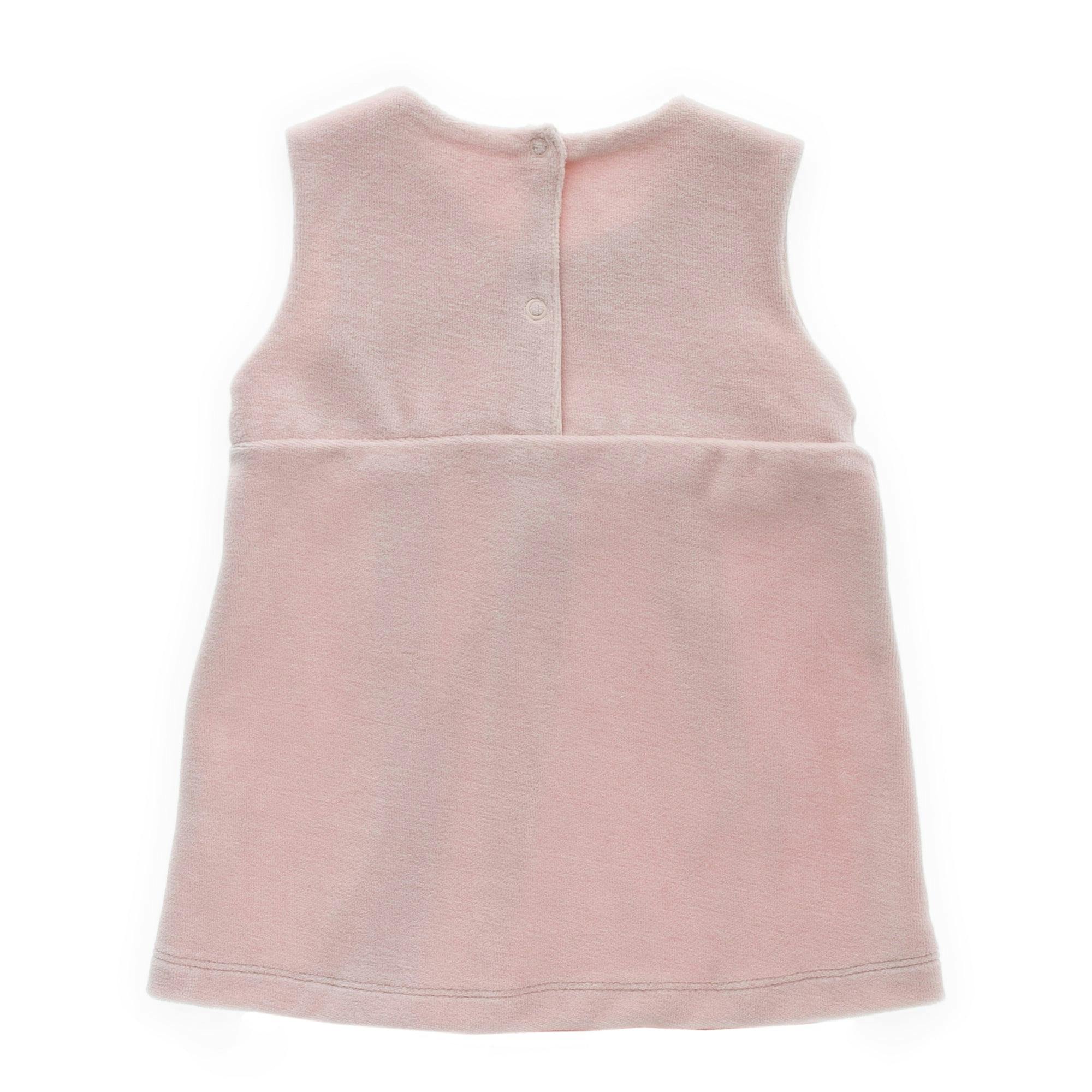 Pink Fairy Velvet Pinafore Dress