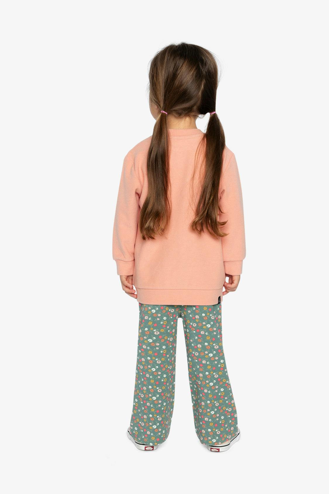 Tunic And Leggings Set Pale Pink And Green Floral Print