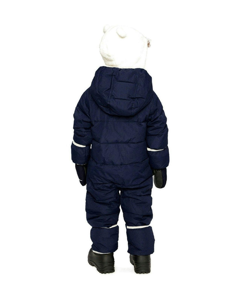 Baby Cloud One Piece Snowsuit Adapted For Car Seats Dark Blue