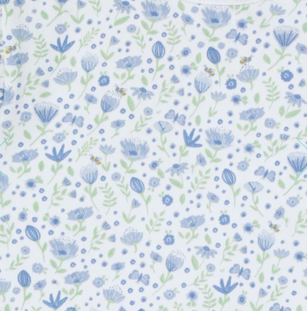Blue Flowers Hooded Towel