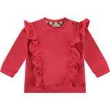 Side Ruffled Sweatshirt