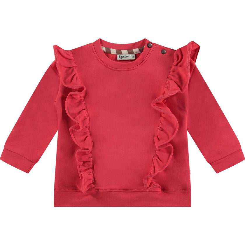 Side Ruffled Sweatshirt