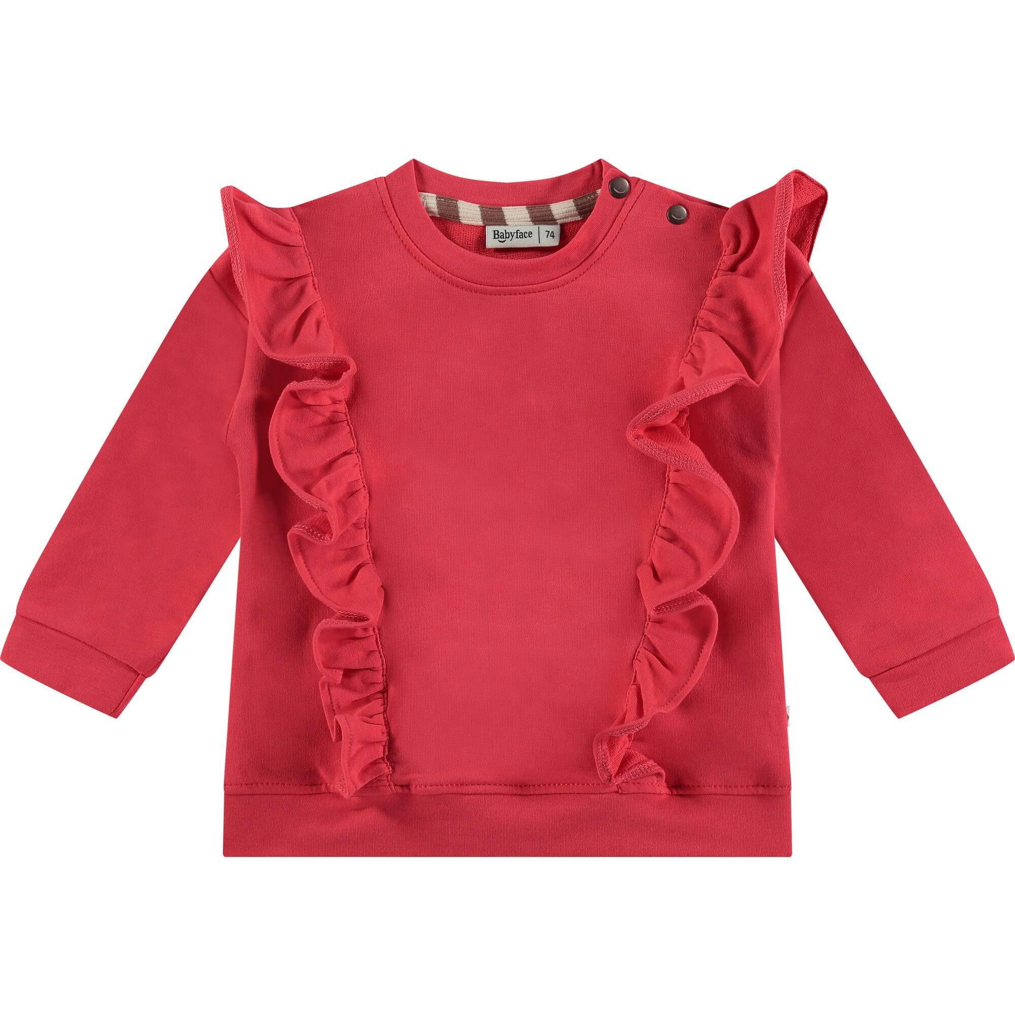 Side Ruffled Sweatshirt