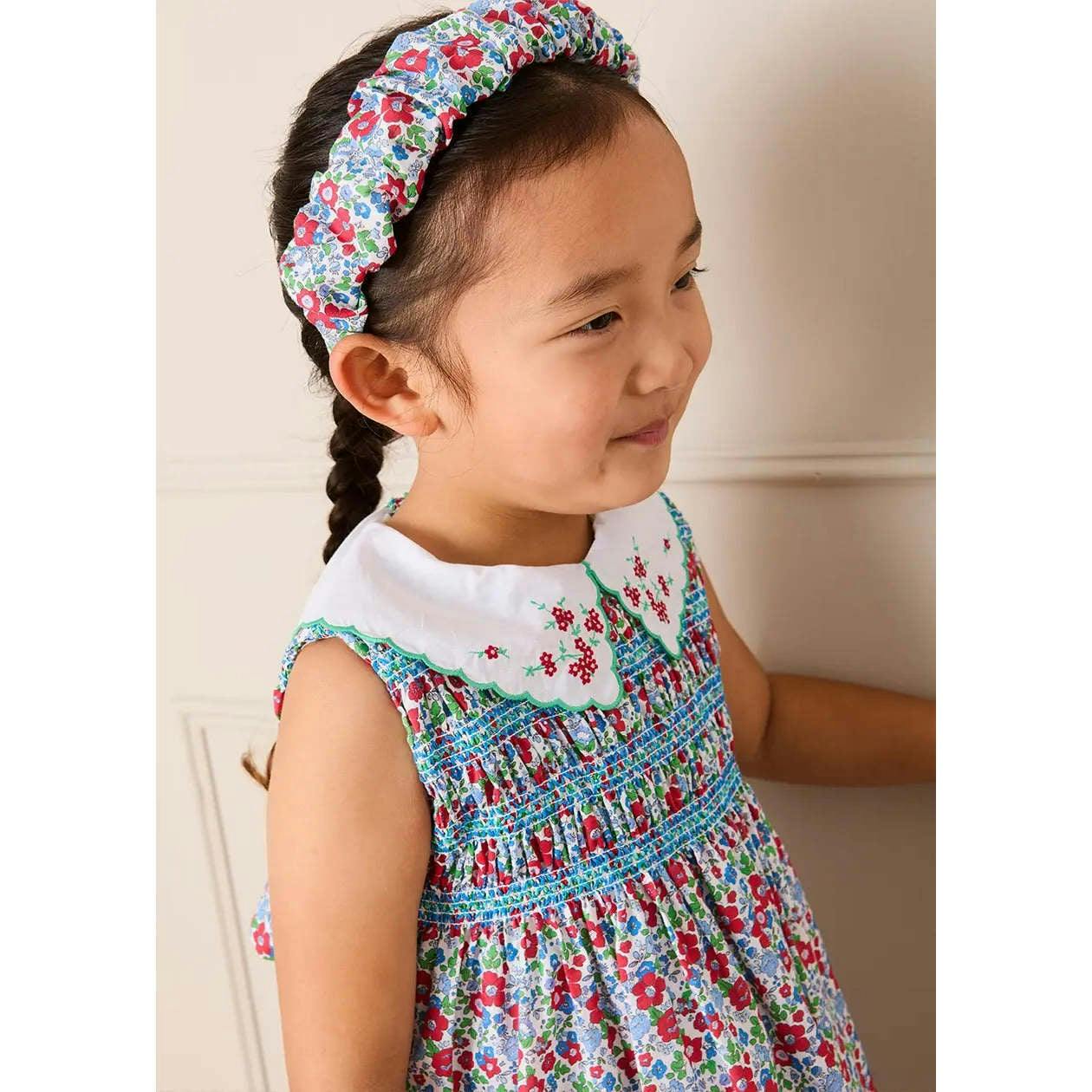 Emilia Floral Scrunchie Hairband