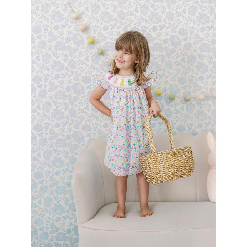Serenity Bunny Smocked Dress