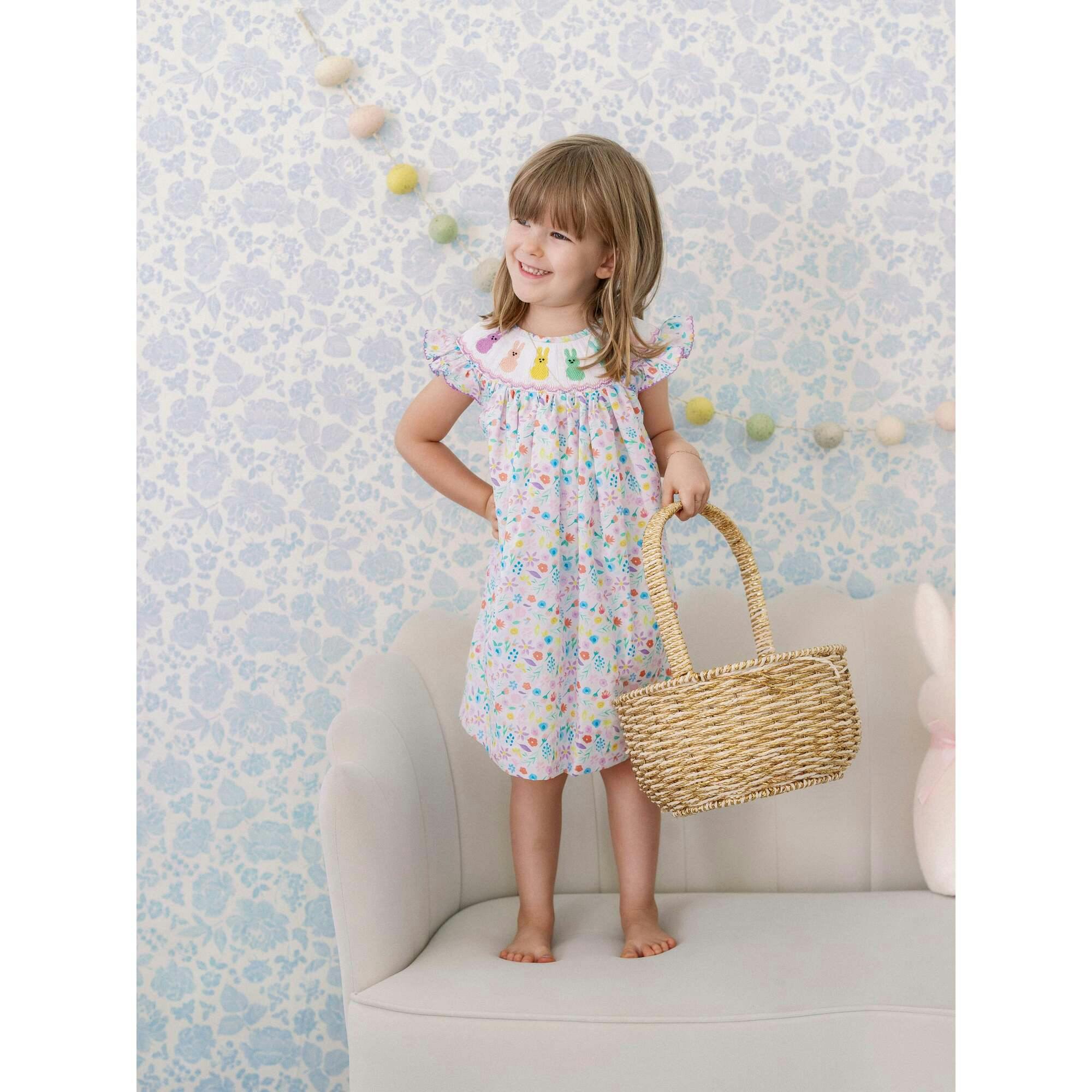 Serenity Bunny Smocked Dress