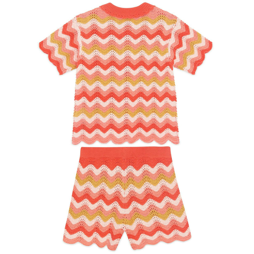 BONTON Ninon Knit Shorts Set - Rose Amor