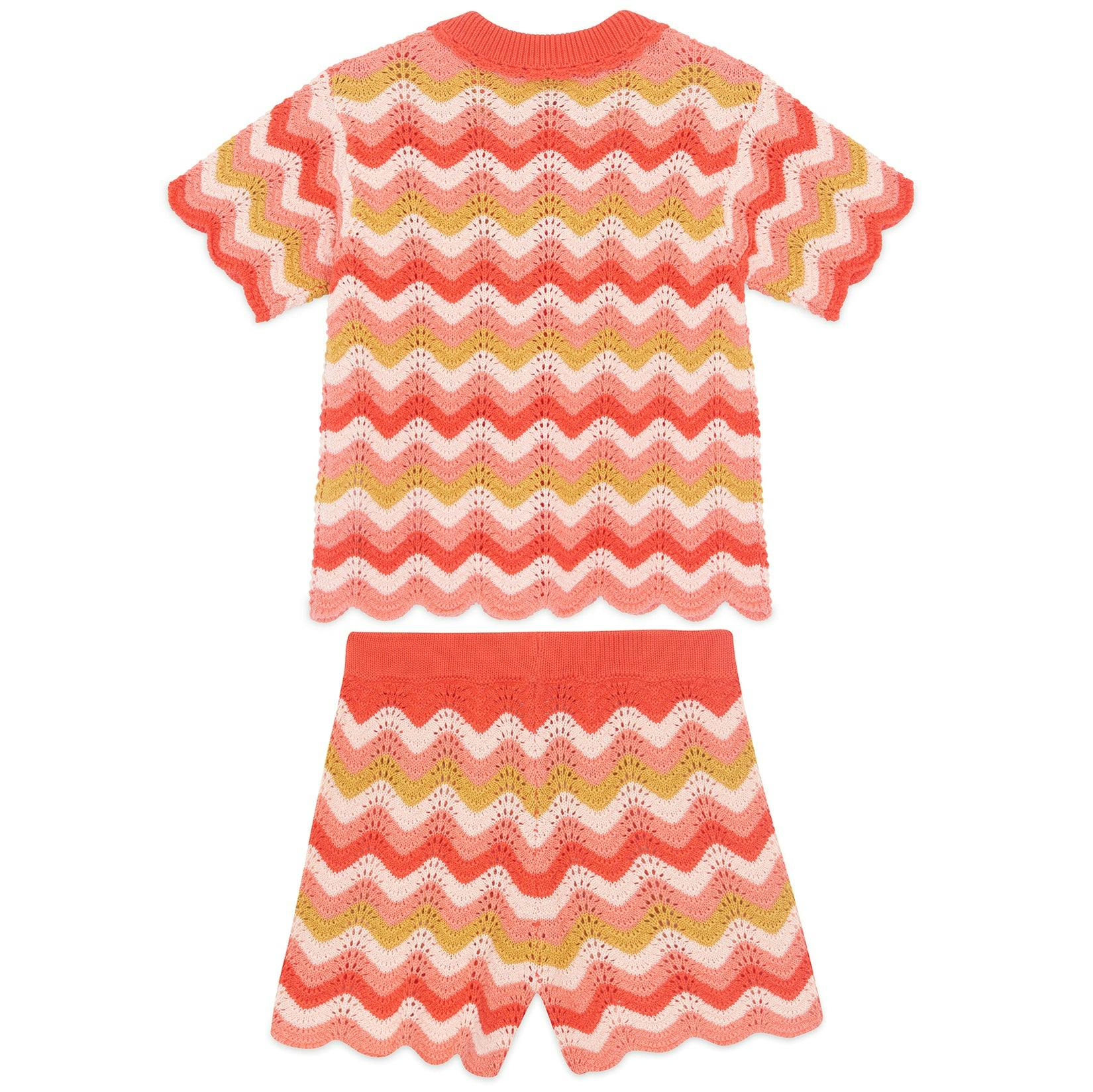 BONTON Ninon Knit Shorts Set - Rose Amor