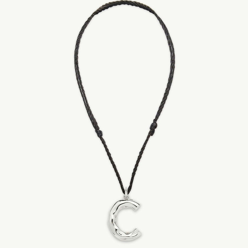 Grande Monogram Necklace in Silver