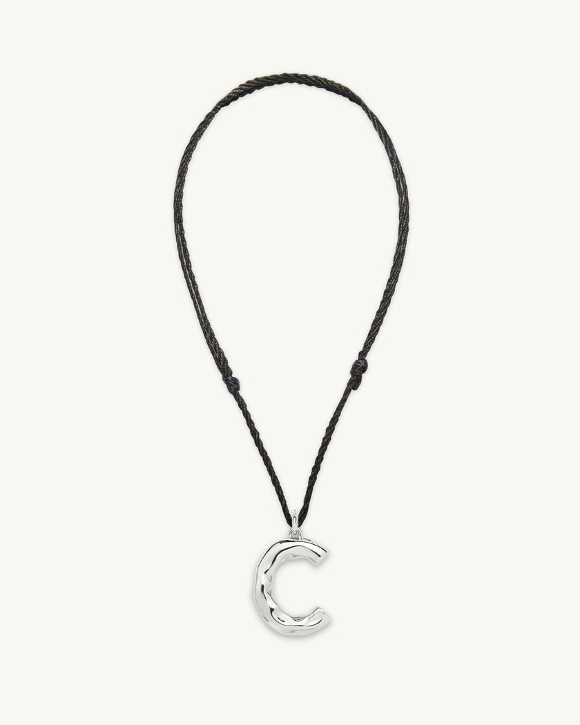 Grande Monogram Necklace in Silver