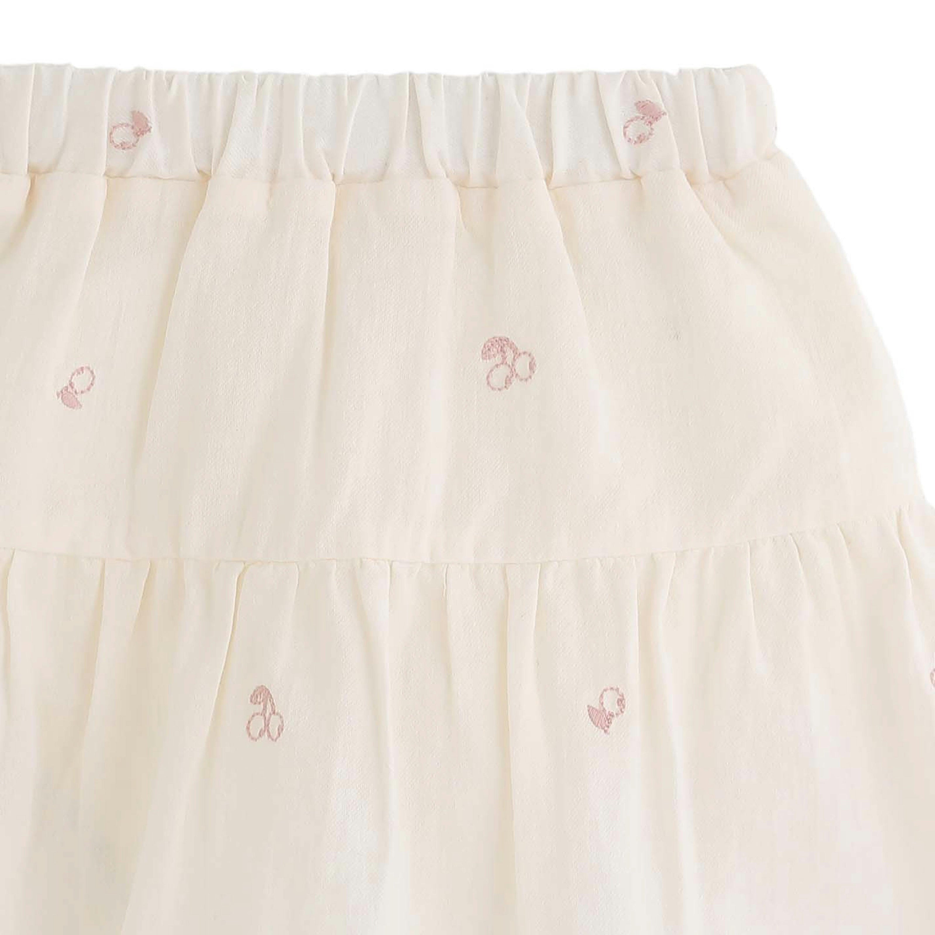 Pink Lace Skirt Set