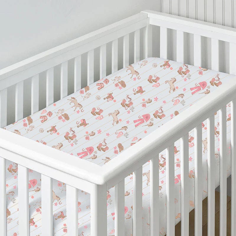 Cowgirl Nursery - Crib Sheet