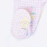 Vintage Spring Ducklings Pink - 2 Way Zipper Footie